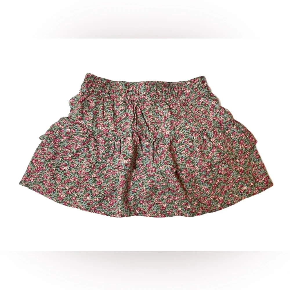 OshKosh B'gosh Textured Green Top And Flowered Skorts Size 3T